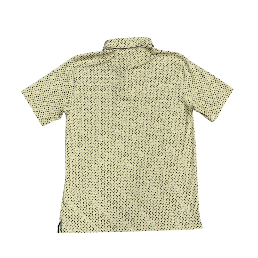 Walter Hagen Performance 11 Poolside Pale Yellow Print Polo Golf Stretch Mens S - Picture 10 of 10